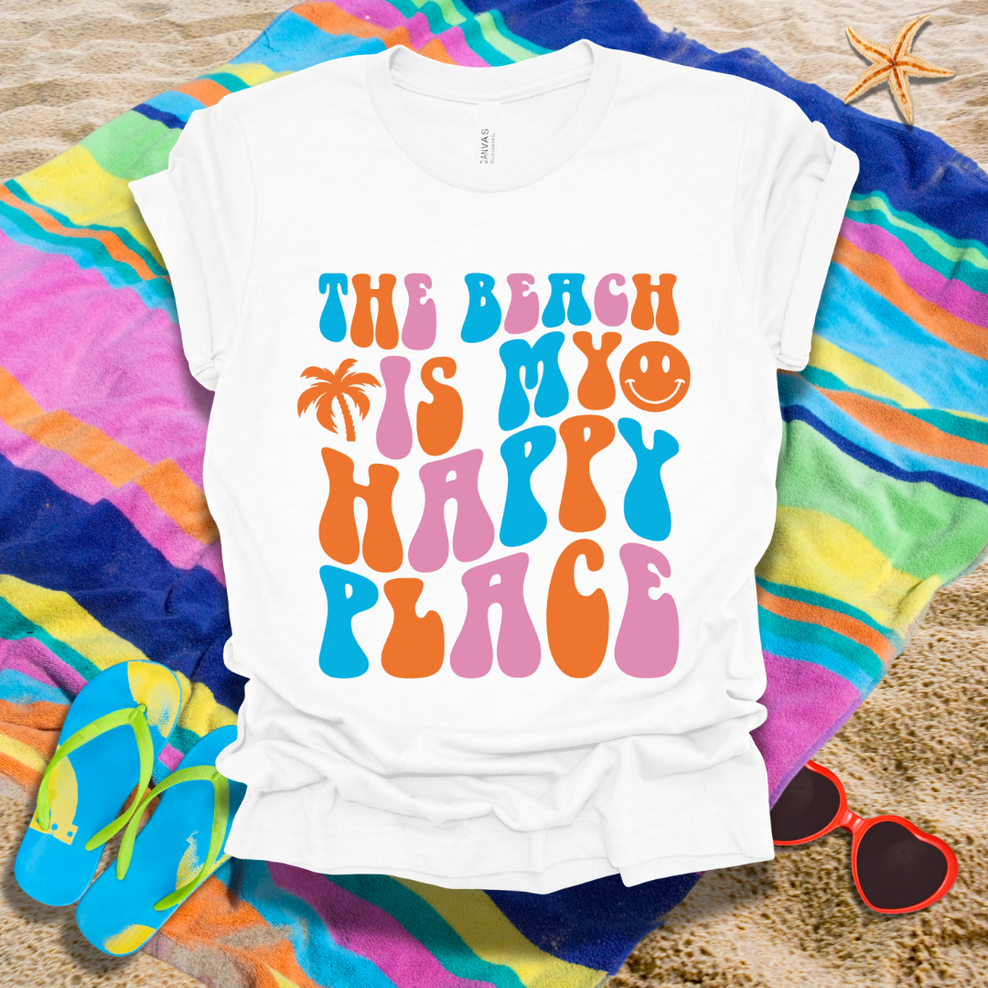 The Beach Is My Happy Place Summer T-Shirt