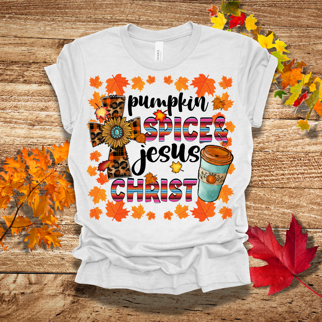 Spice and Jesus Cross Fall T-Shirt