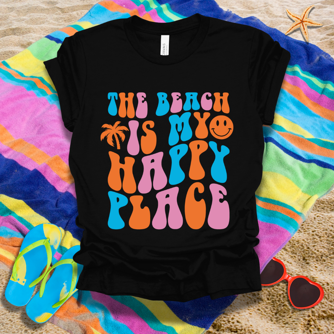 The Beach Is My Happy Place Summer T-Shirt