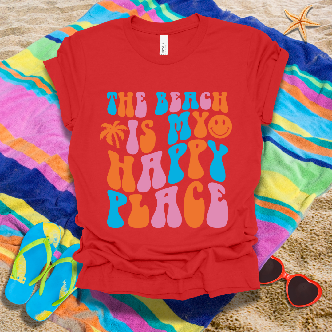 The Beach Is My Happy Place Summer T-Shirt