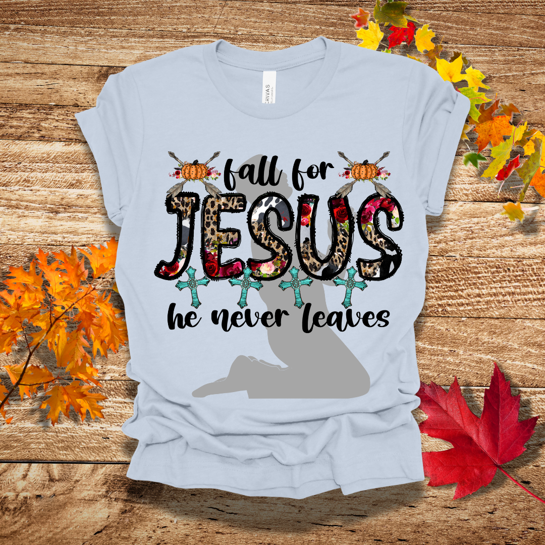 Fall For Jesus Praying T-Shirt