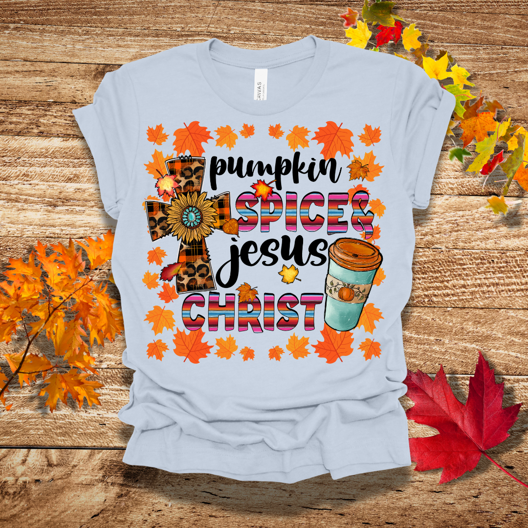 Spice and Jesus Cross Fall T-Shirt