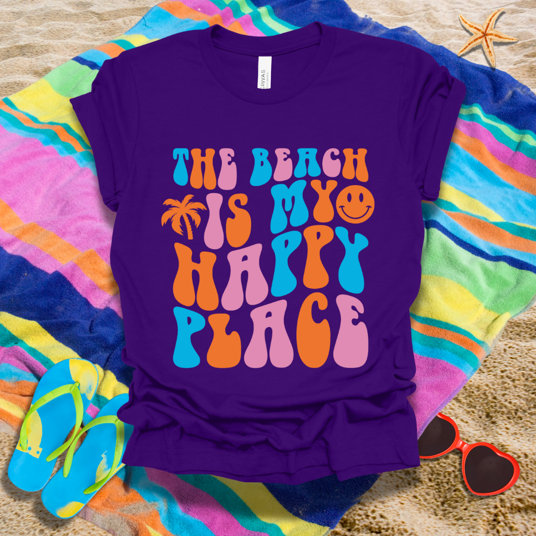 The Beach Is My Happy Place Summer T-Shirt