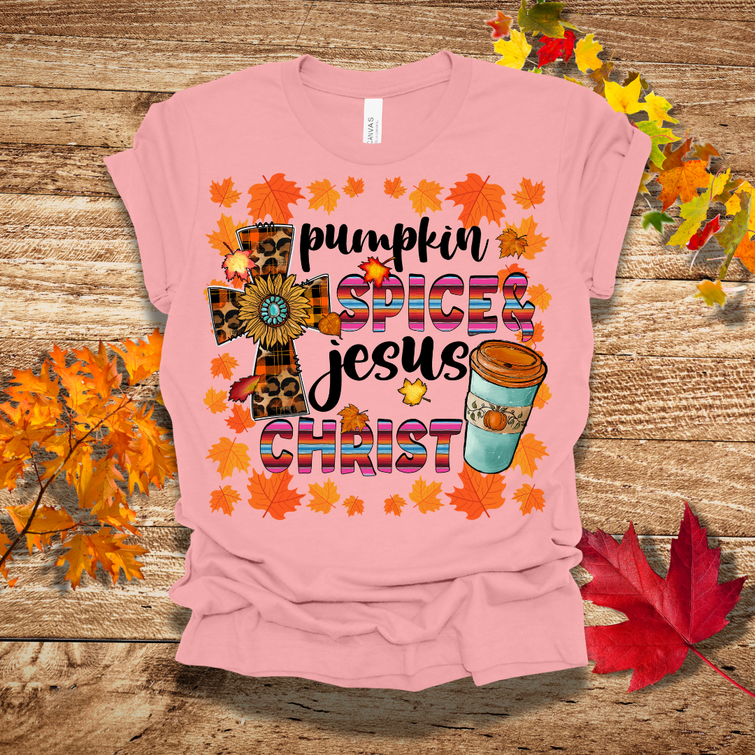 Spice and Jesus Cross Fall T-Shirt