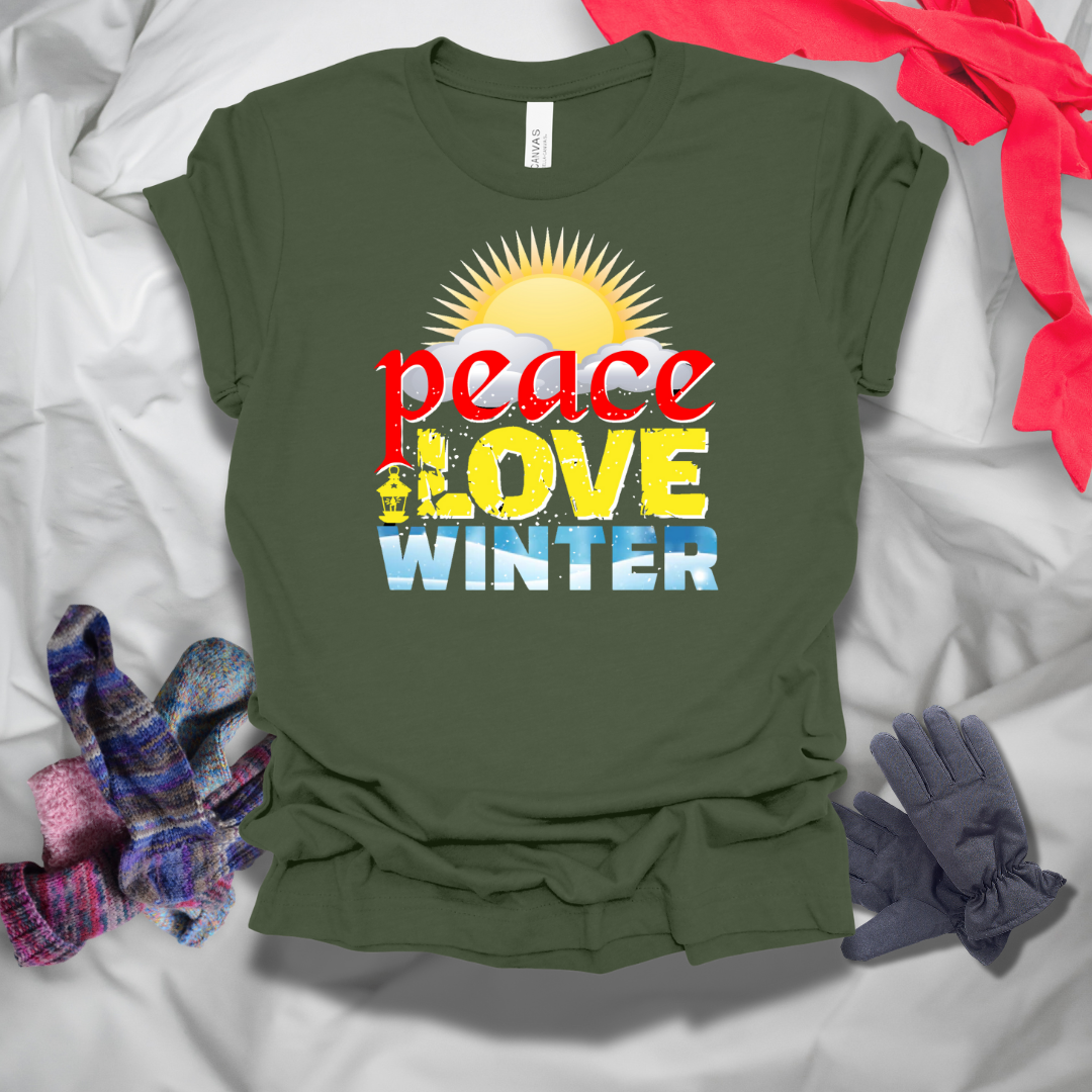 Peace Love Winter T-Shirt