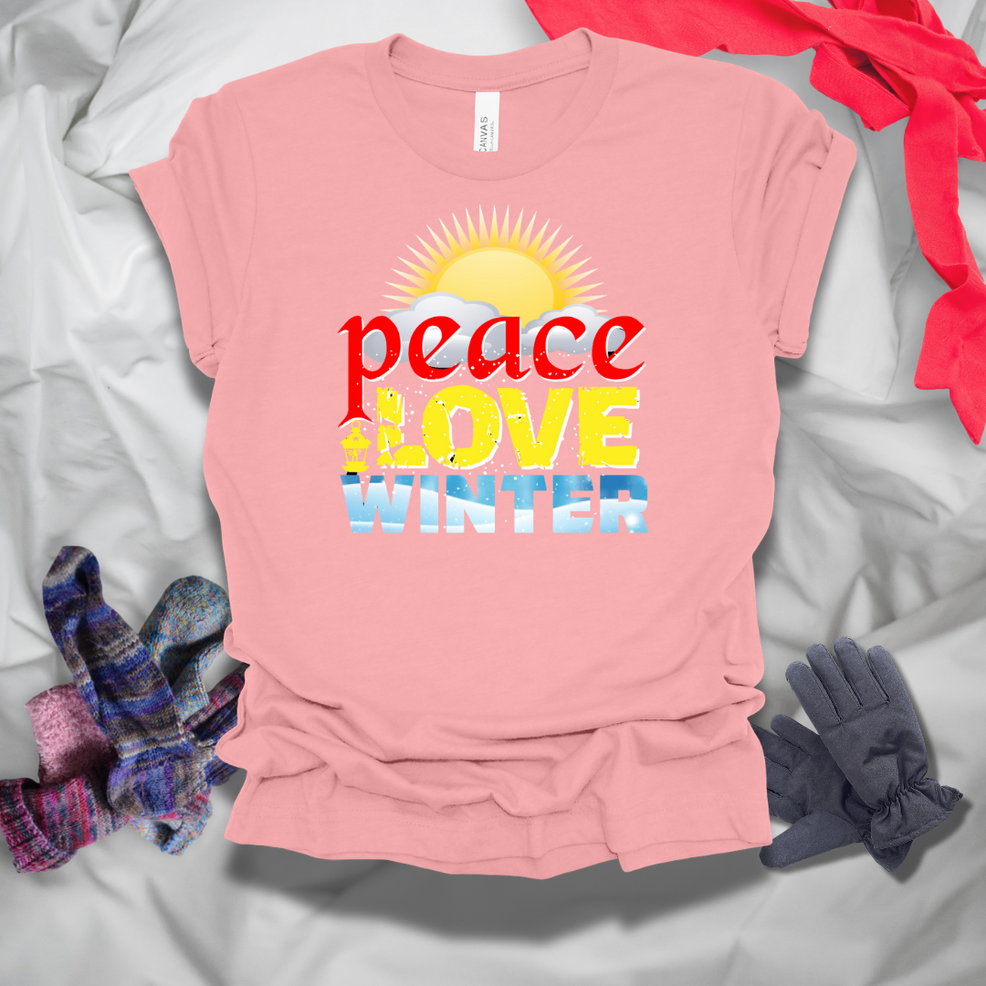 Peace Love Winter T-Shirt