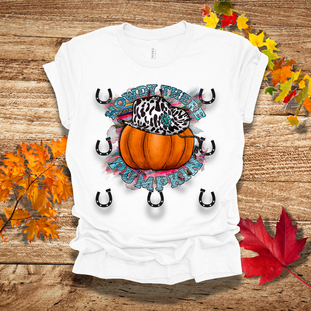 Howdy There Pumpkin Fall T-Shirt