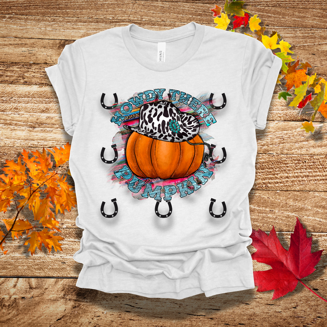 Howdy There Pumpkin Fall T-Shirt