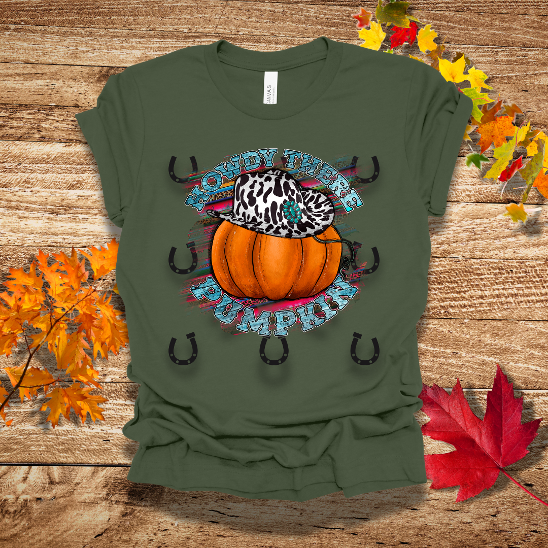 Howdy There Pumpkin Fall T-Shirt