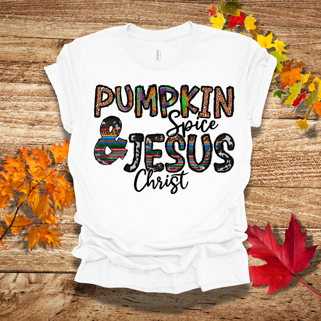 Pumpkin and Jesus Fall T-Shirt