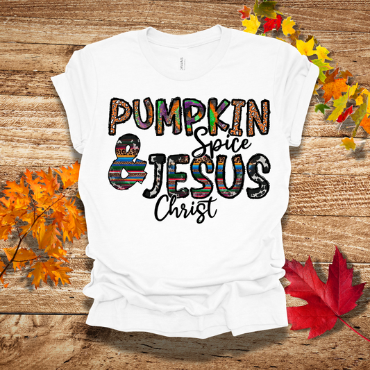 Pumpkin and Jesus Fall T-Shirt