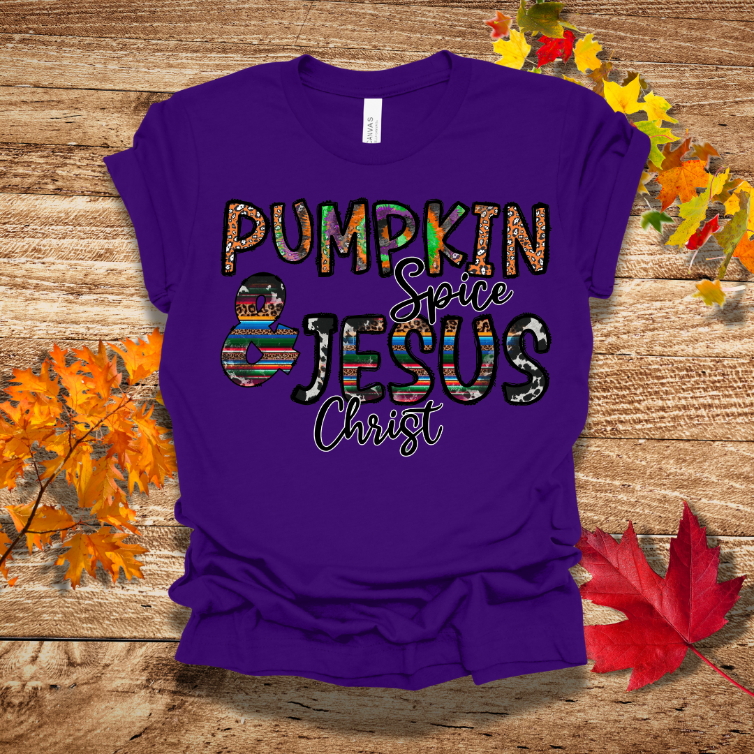 Pumpkin and Jesus Fall T-Shirt