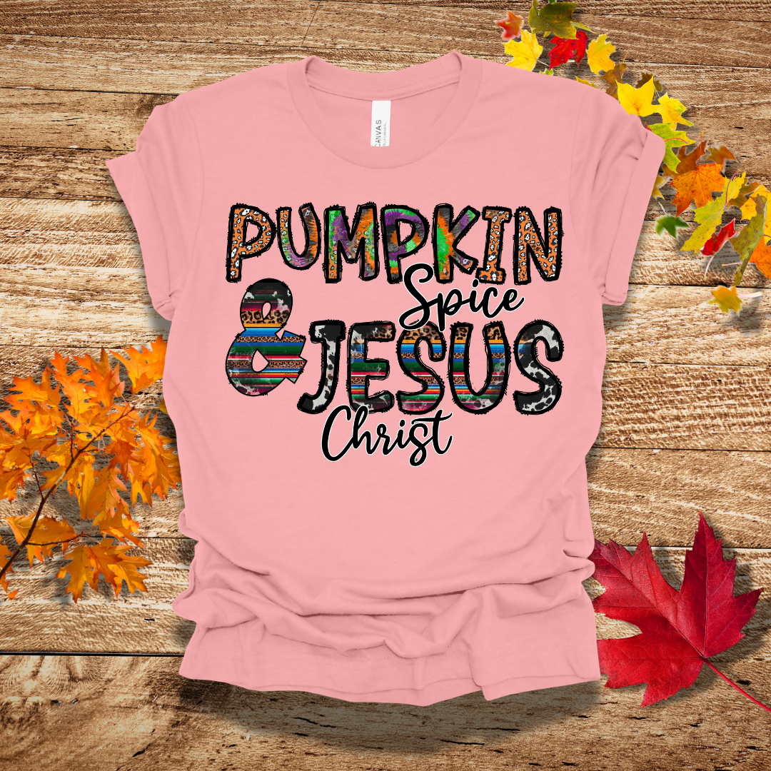 Pumpkin and Jesus Fall T-Shirt