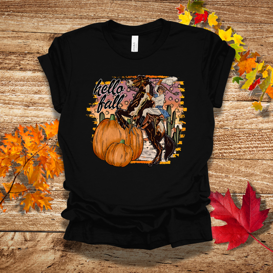 Hello Fall Horse T-Shirt