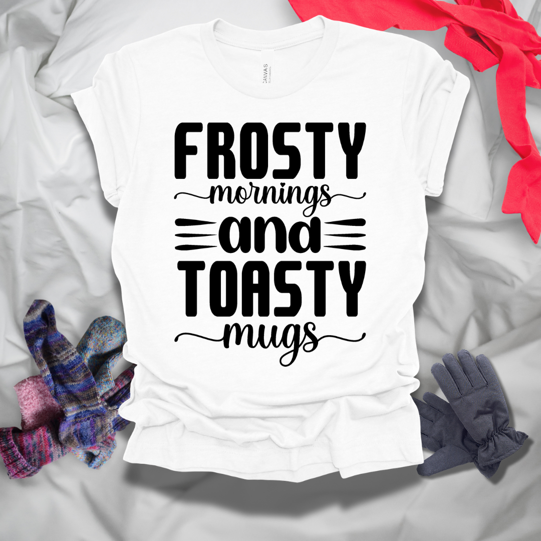 Frosty Mornings And Toasty Mugs Winter T-Shirt